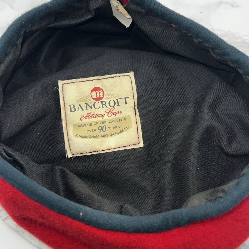 BANCROFT Red Wool Military Cap-S - Picture 5 of 6